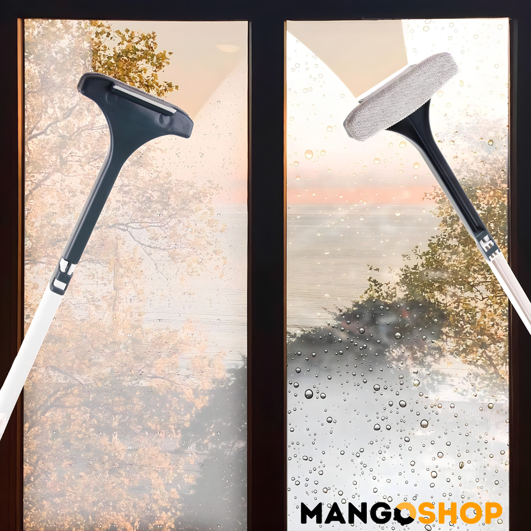 2u1 Teleskopska cetka za brisanje prozora i ciscenjeenje mrezice sa strugacem - rs-mangoshop.com