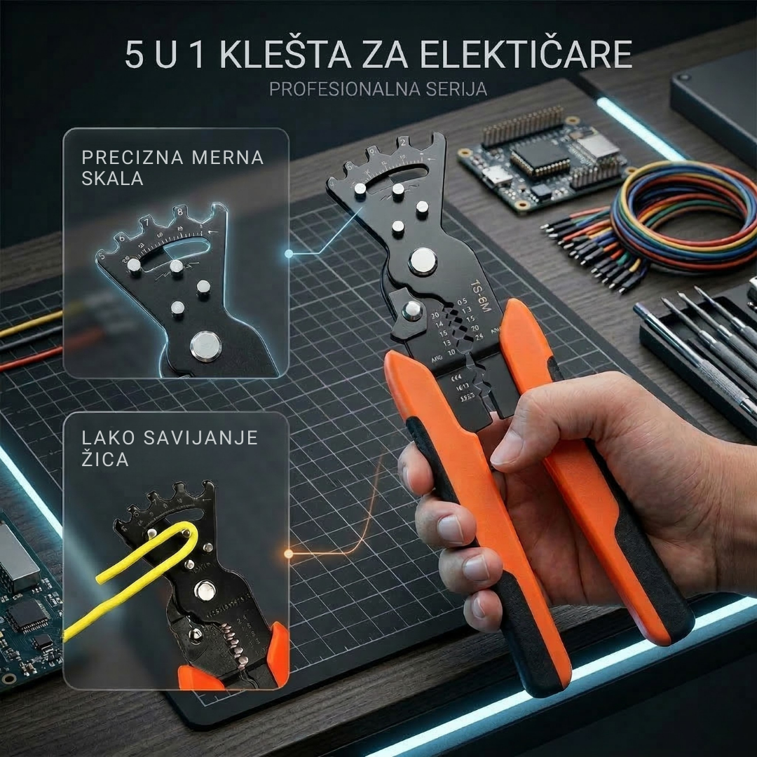 5 u 1 klešta za električare