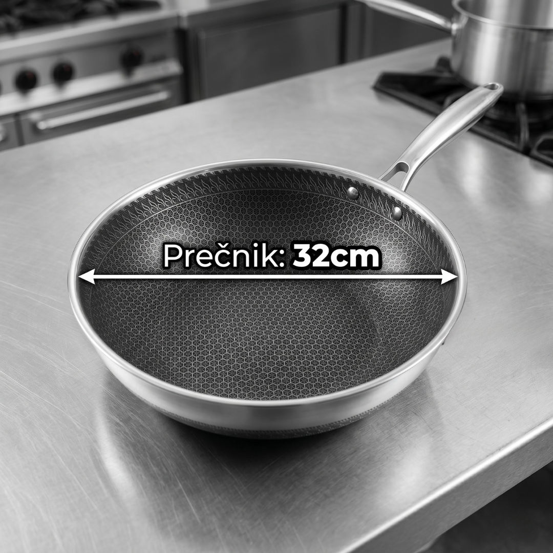 Inox tiganj sa nelepljivom površinom