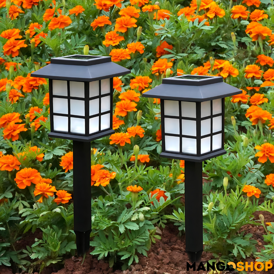 Bastenske solarne lampe sa senzorom 6 komada - rs-mangoshop.com