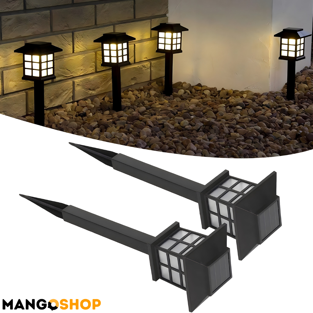 Bastenske solarne lampe sa senzorom 6 komada - rs-mangoshop.com