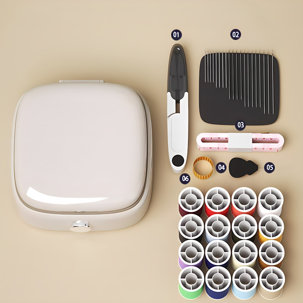 Komplet za sivenje sa magnetnom podlogom za igle i raznim koncima - rs-mangoshop.com