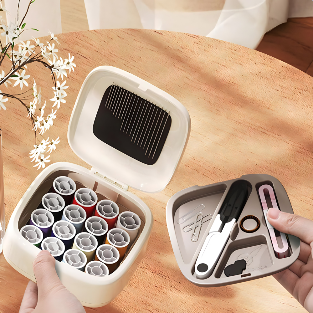 Komplet za sivenje sa magnetnom podlogom za igle i raznim koncima - rs-mangoshop.com