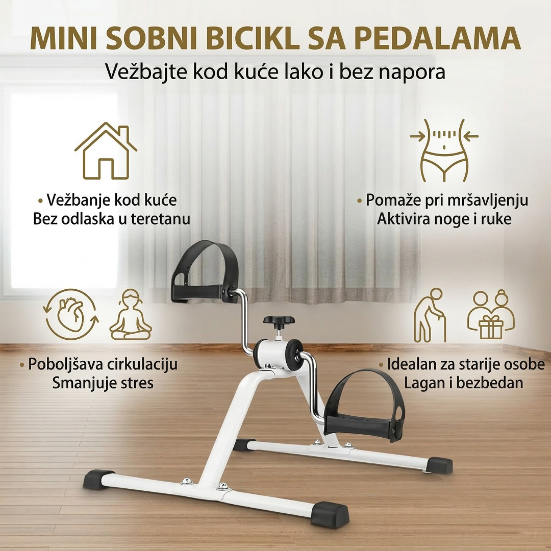 Mini sobni bicikl sa pedalama