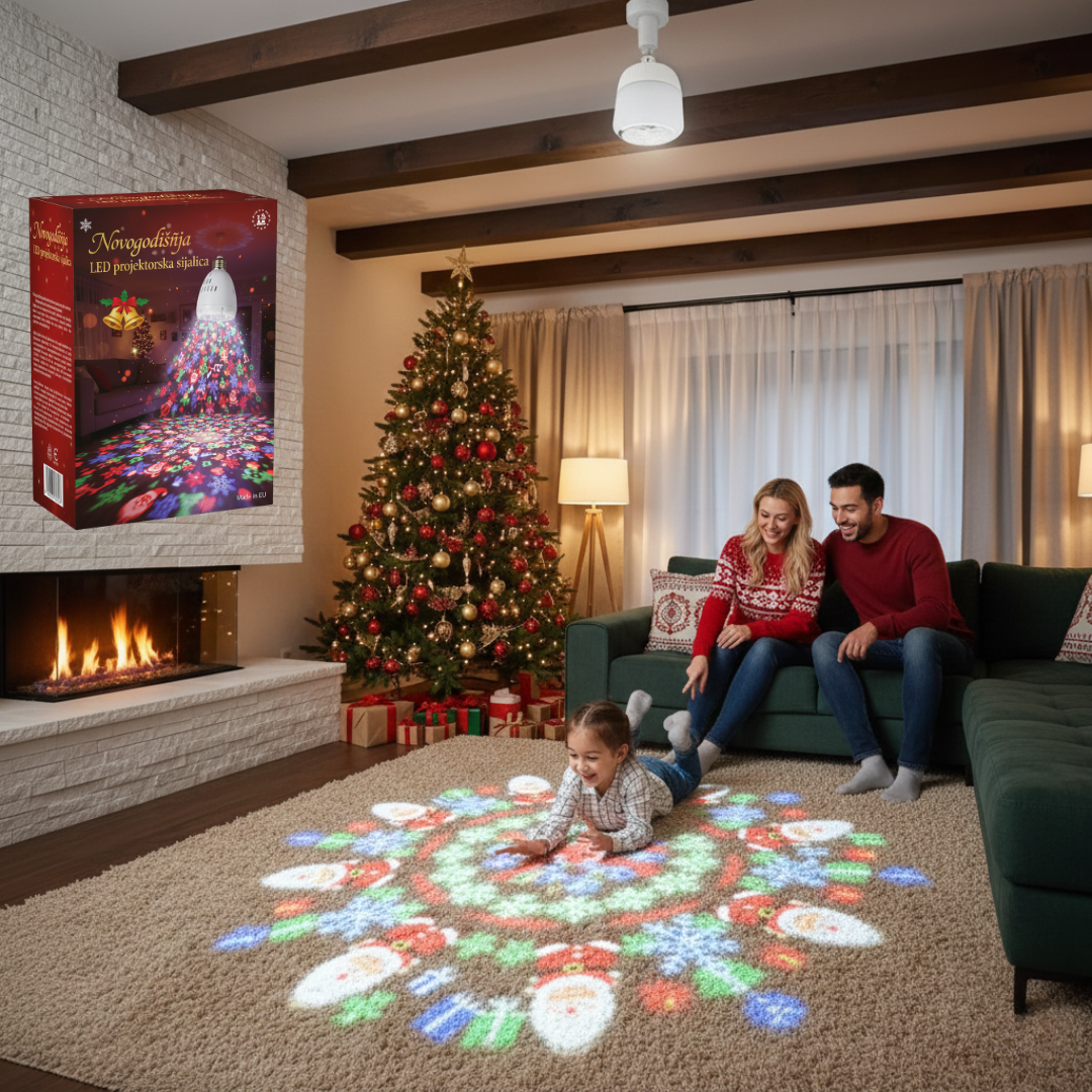 Novogodisnja LED projektorska sijalica - Pametna Kupovina