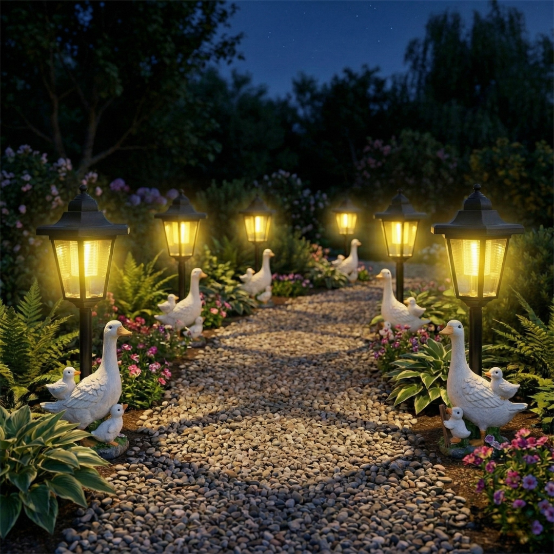 Solarna lampa sa figurama