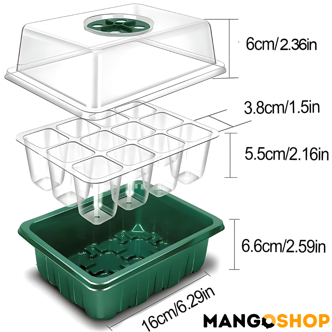 Set za rasad i klijanje biljaka sa podesivom ventilacijom – rs-mangoshop.com
