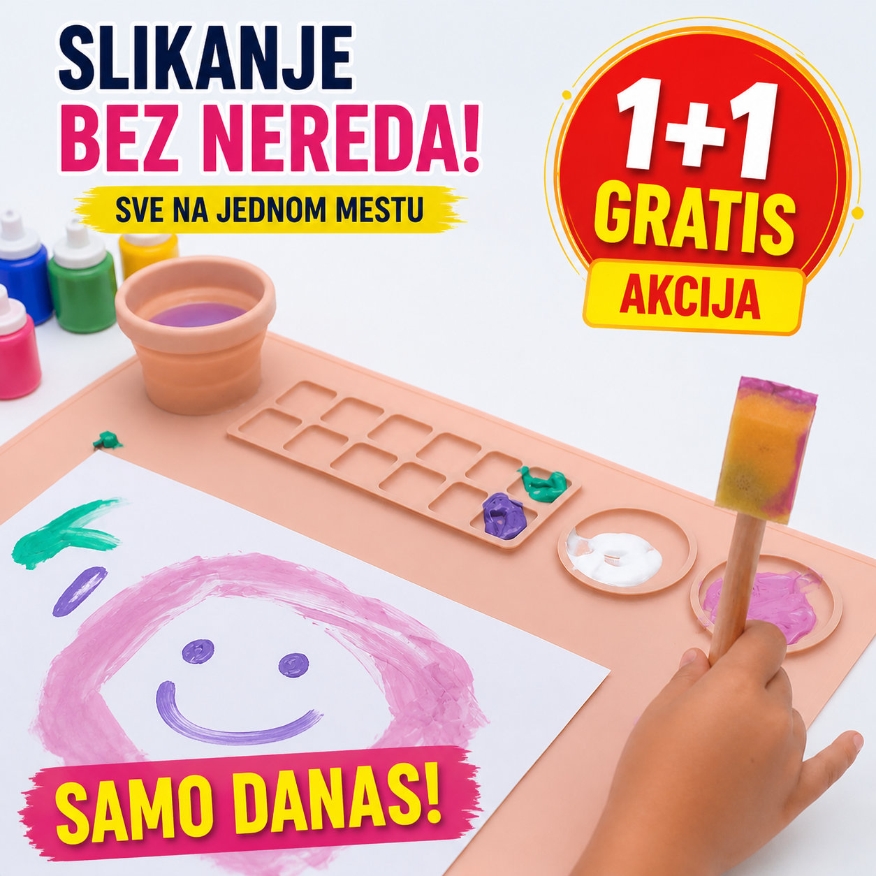 Silikonska podloga za slikanje 1+1 GRATIS