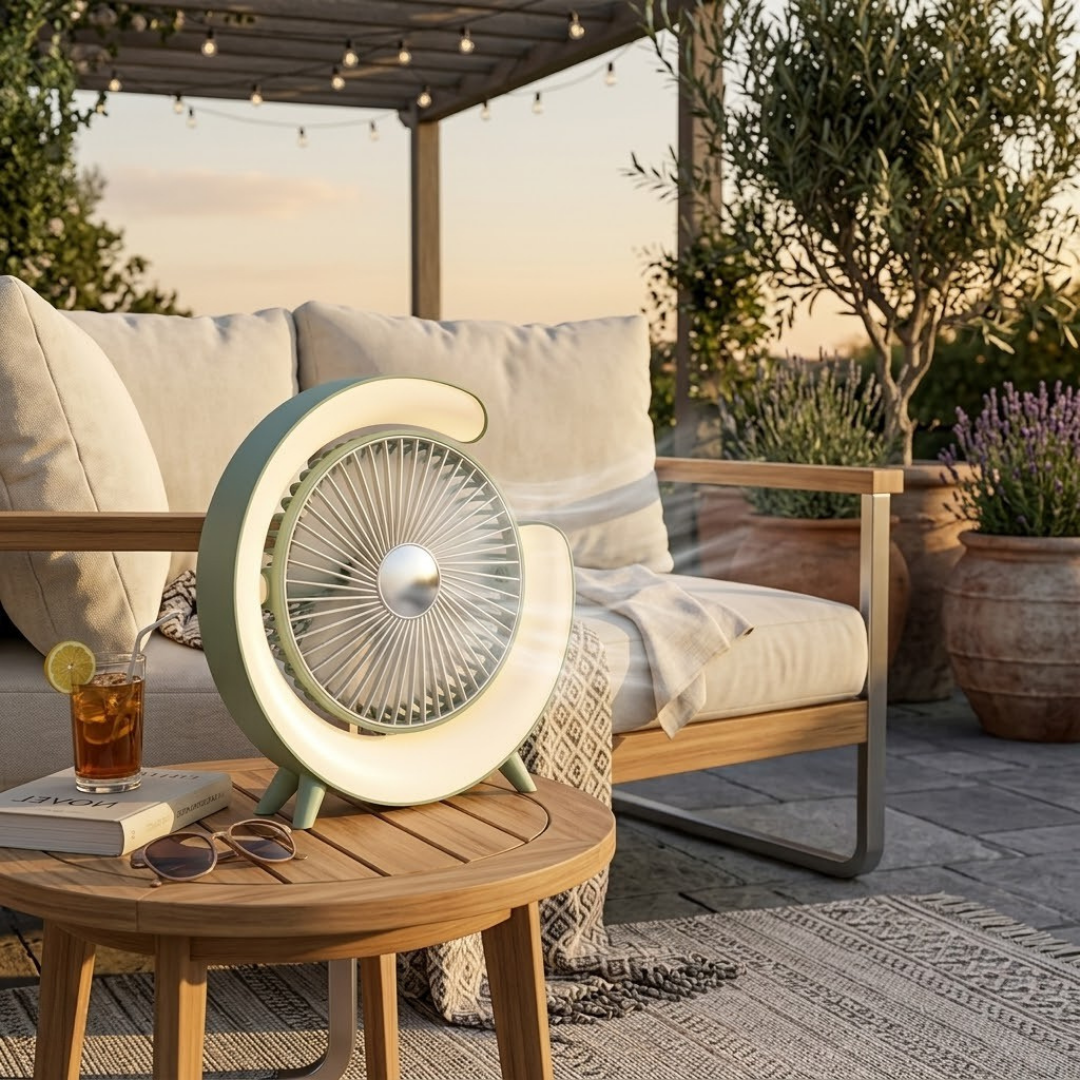 Stoni ventilator sa 3 brzine i LED svetlom