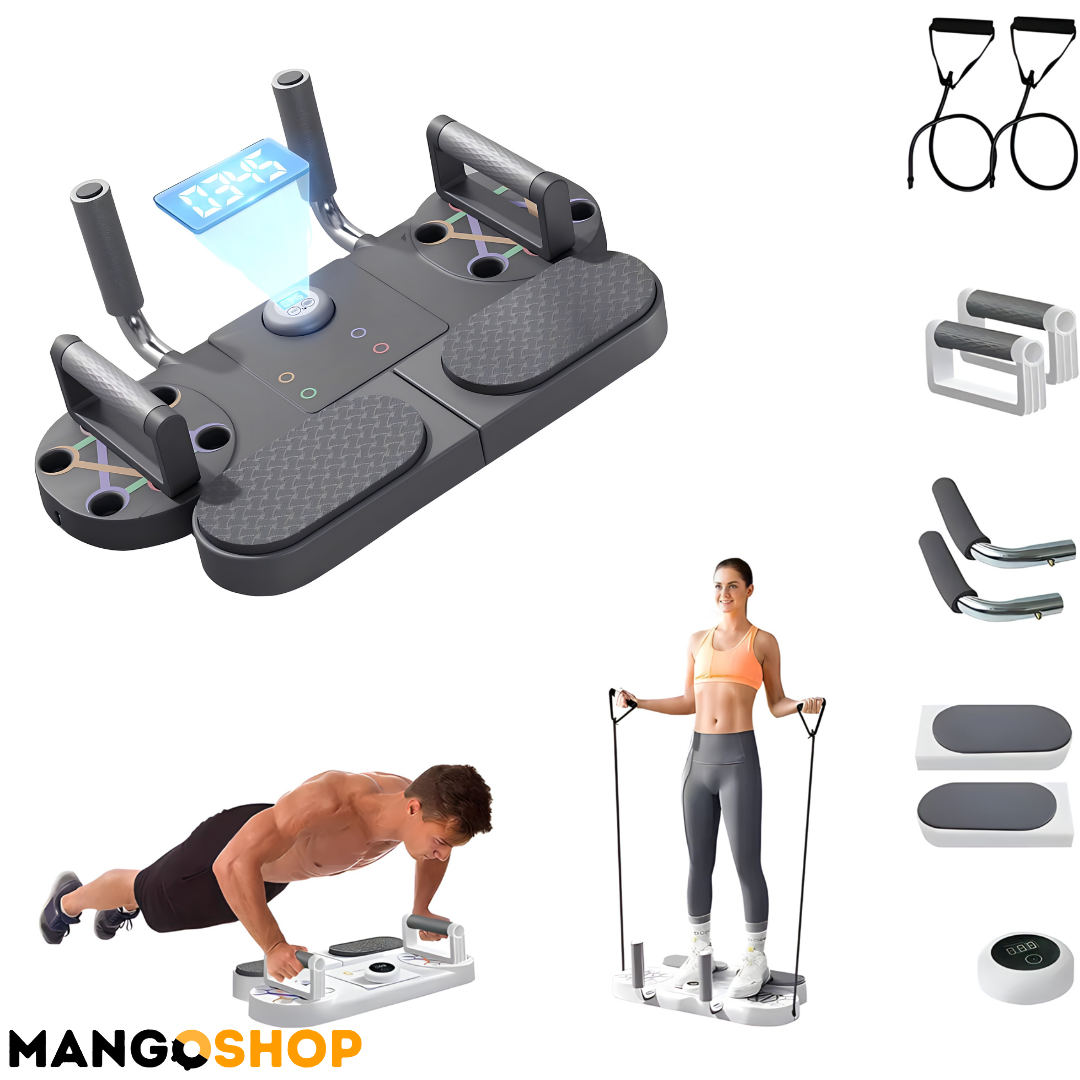 Tabla za sklekove i plank + elasticne trake za vezbanje - rs-mangoshop.com