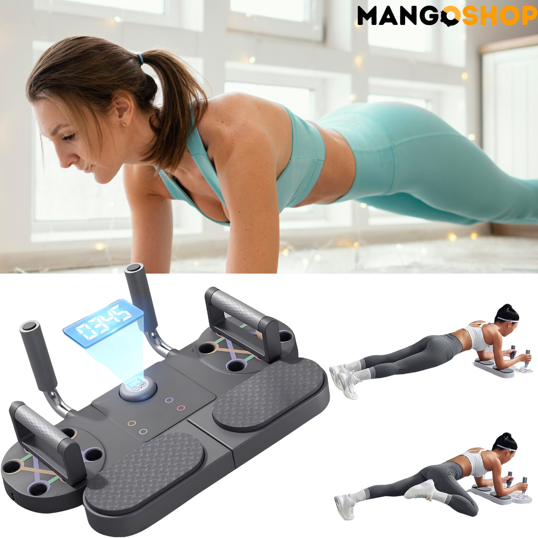 Tabla za sklekove i plank + elasticne trake za vezbanje - rs-mangoshop.com