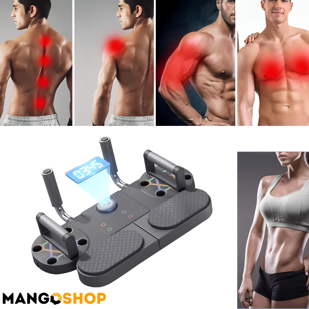 Tabla za sklekove i plank + elasticne trake za vezbanje - rs-mangoshop.com