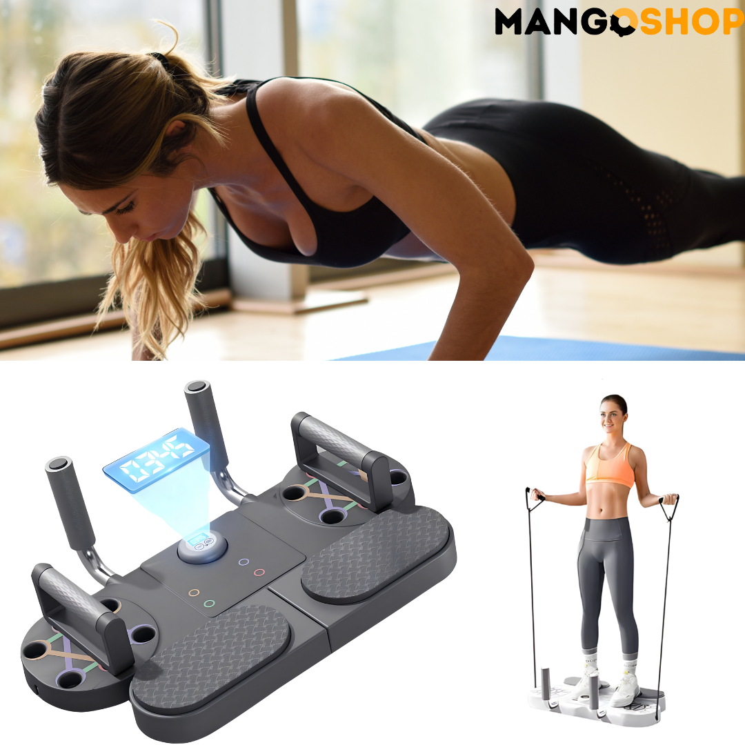Tabla za sklekove i plank + elasticne trake za vezbanje - rs-mangoshop.com