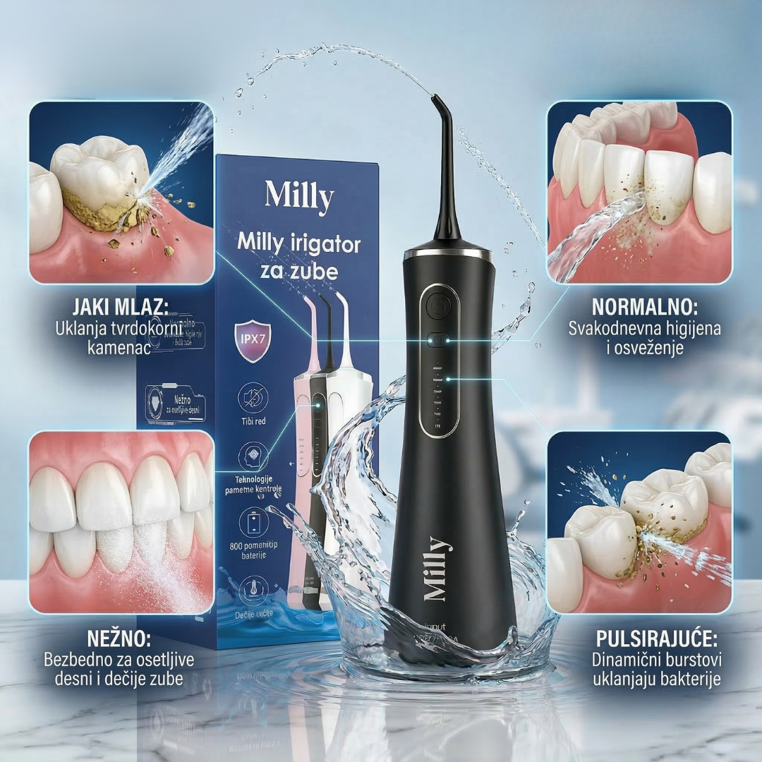 Milly irigator za zube | 1+1 GRATIS