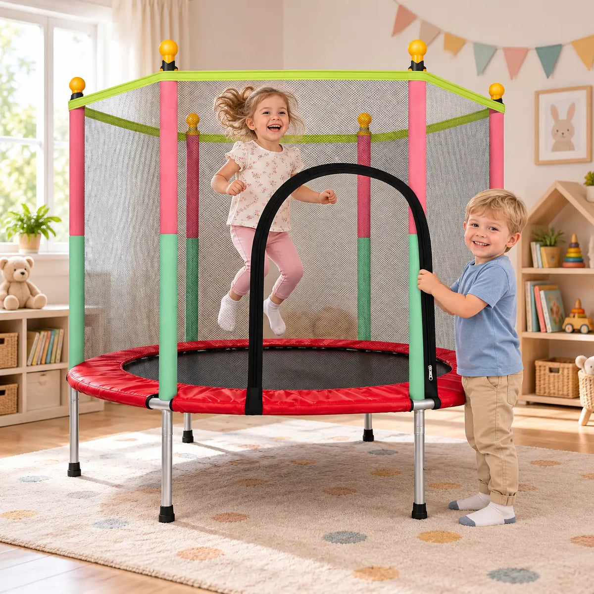 Trambolina za decu sa zaštitnom mrežom 140 cm