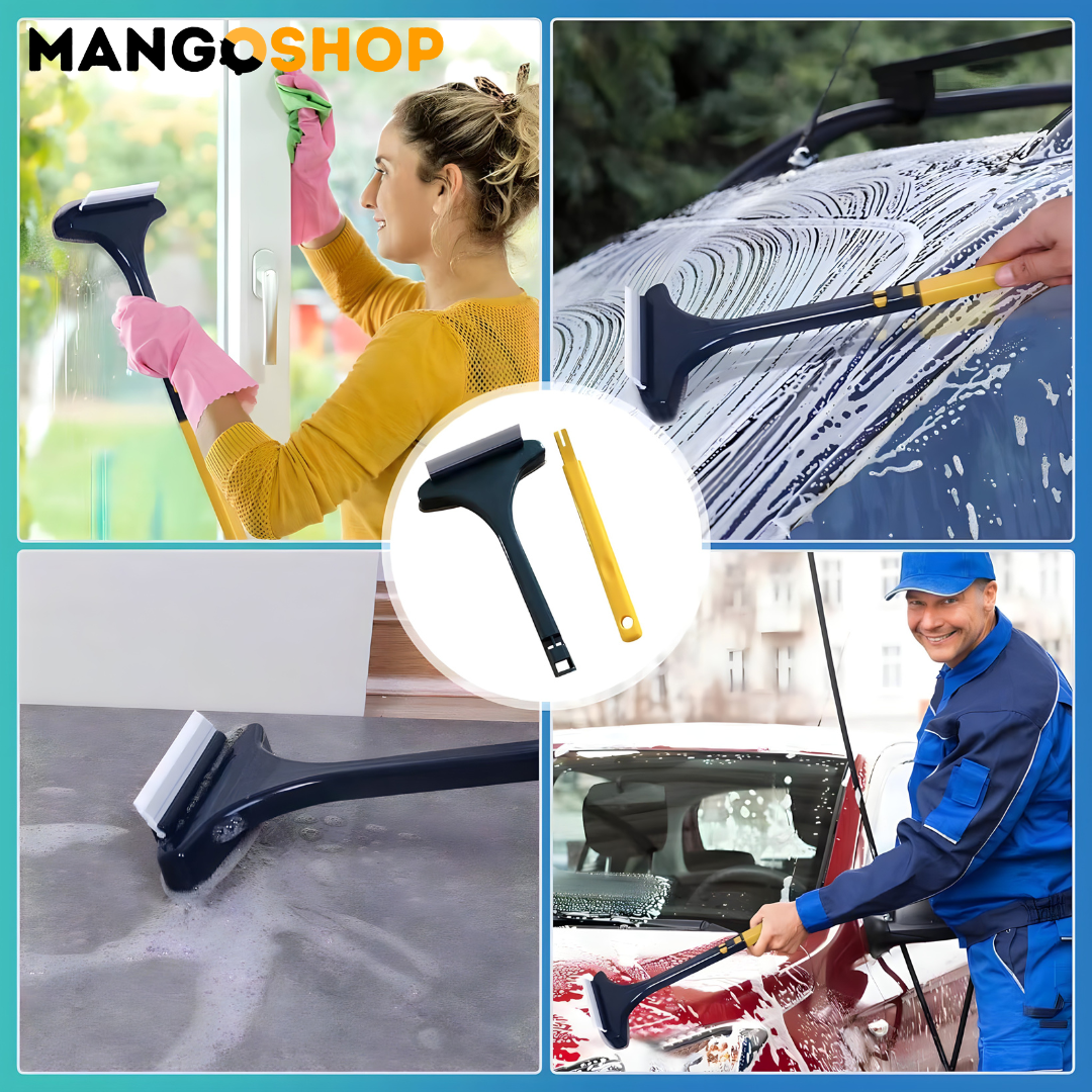 2u1 Teleskopska cetka za brisanje prozora i ciscenjeenje mrezice sa strugacem - rs-mangoshop.com