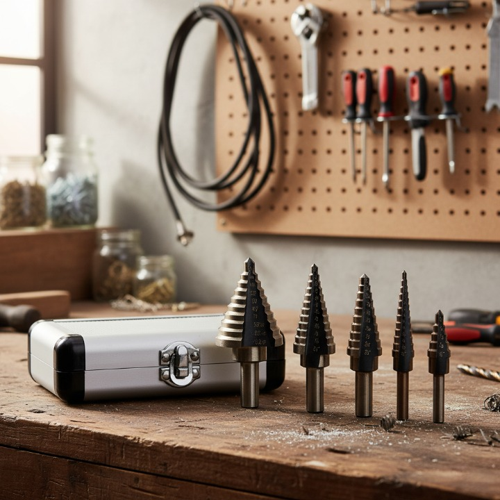 Set stepenastih bugrija od titanijuma