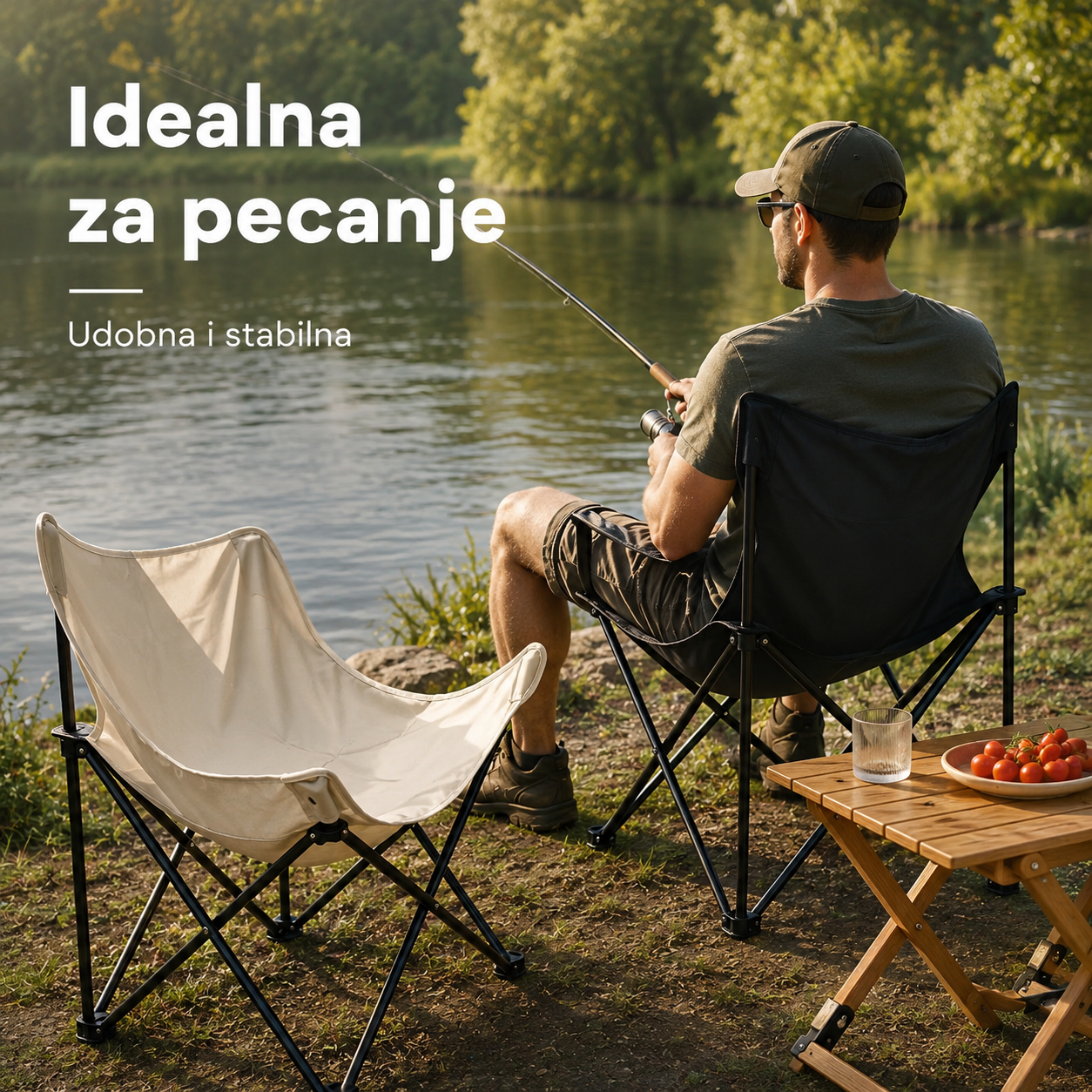 Sklopiva kamp stolica 1+1 GRATIS!