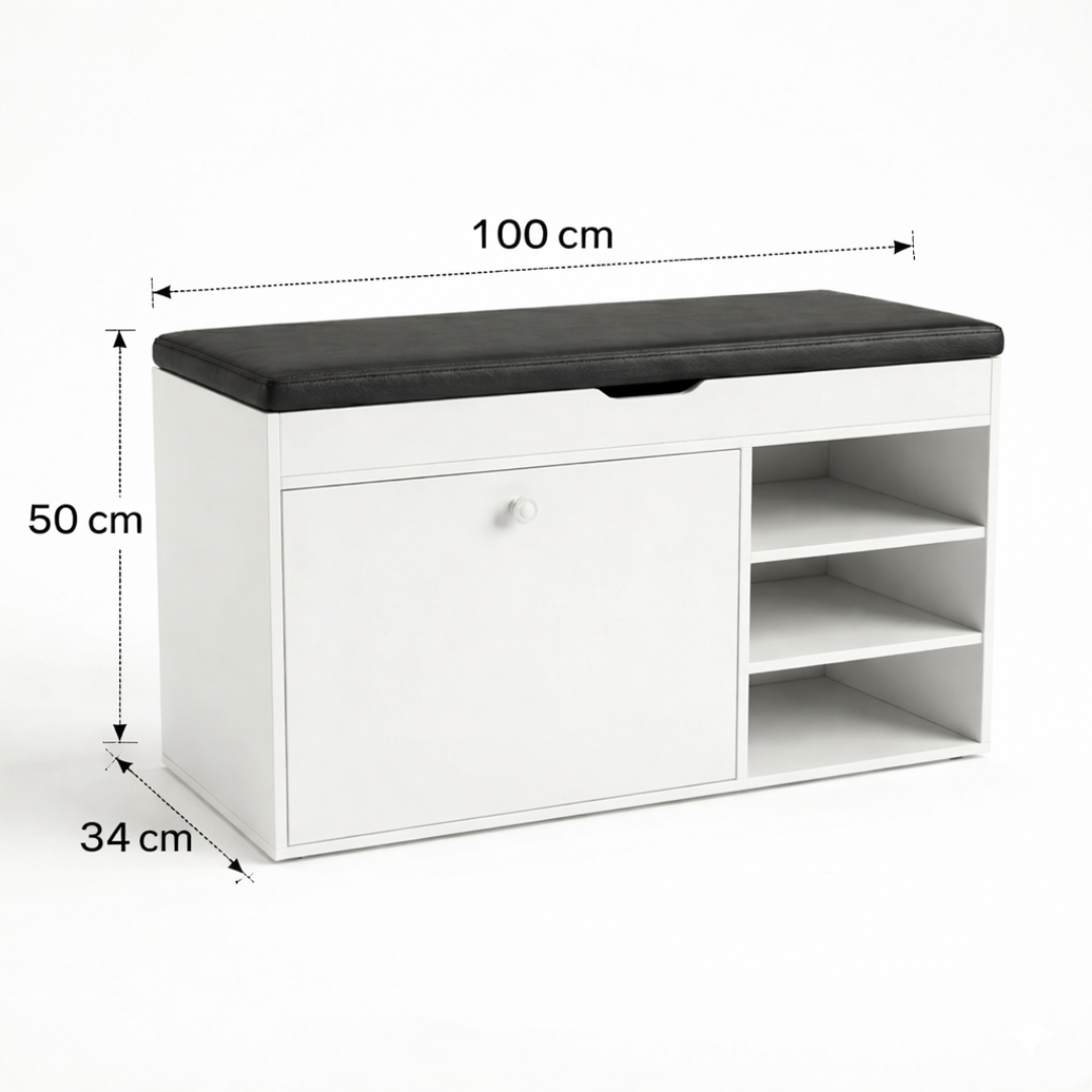 Cipelarnik sa tapaciranim sedištem