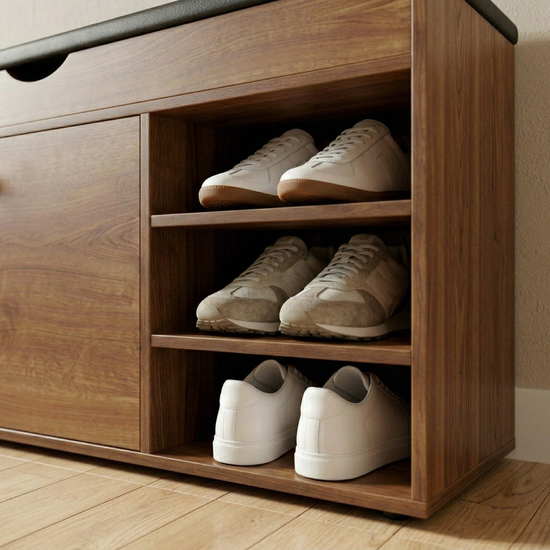 Cipelarnik sa tapaciranim sedištem