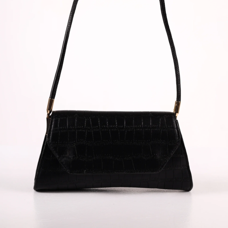 Crna reljefna torbica KA044 - rs-mangoshop.com