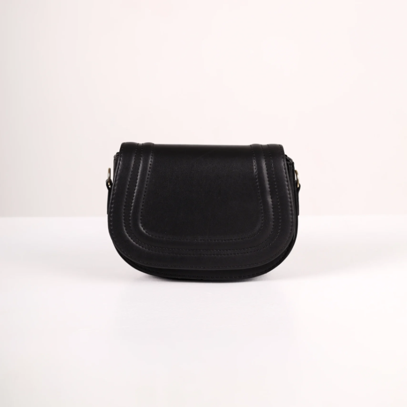 Crna tasnica sa platnenim kaisem KA047 - rs-mangoshop.com