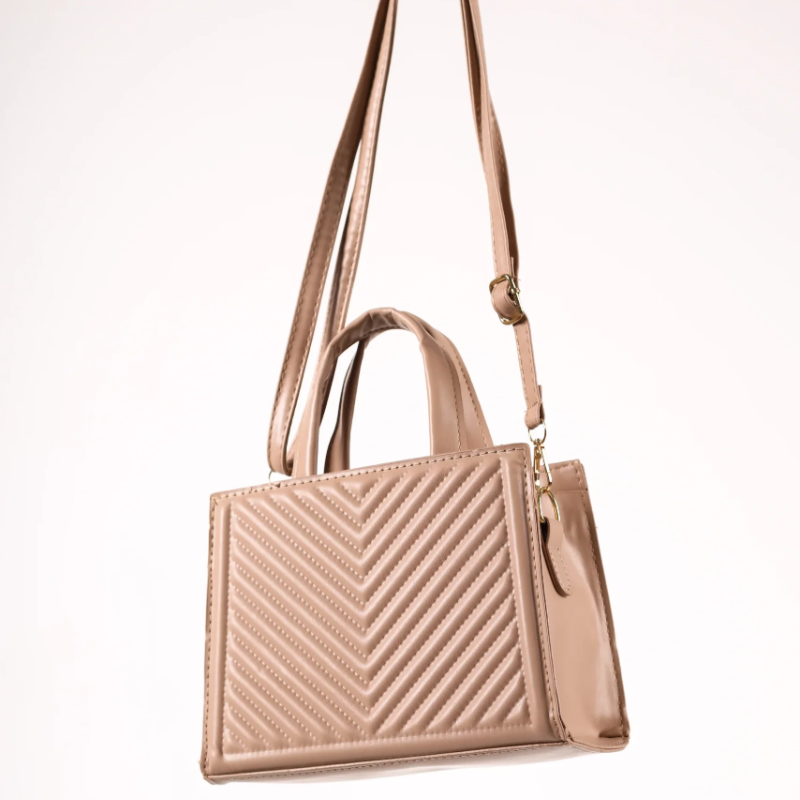 Krem kockasta torbica KA027 - rs-mangoshop.com