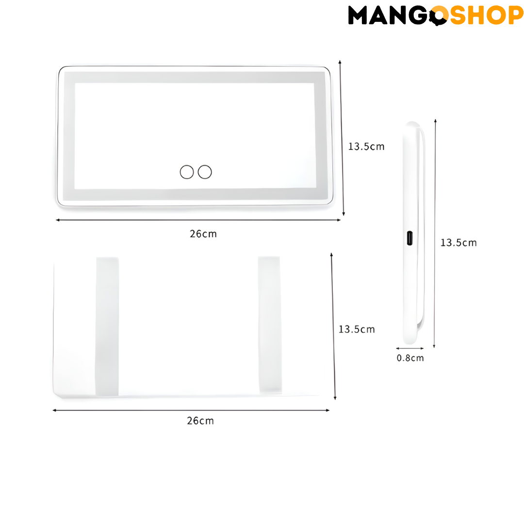 LED ogledalo za sminkanje u autu - rs-mangoshop.com