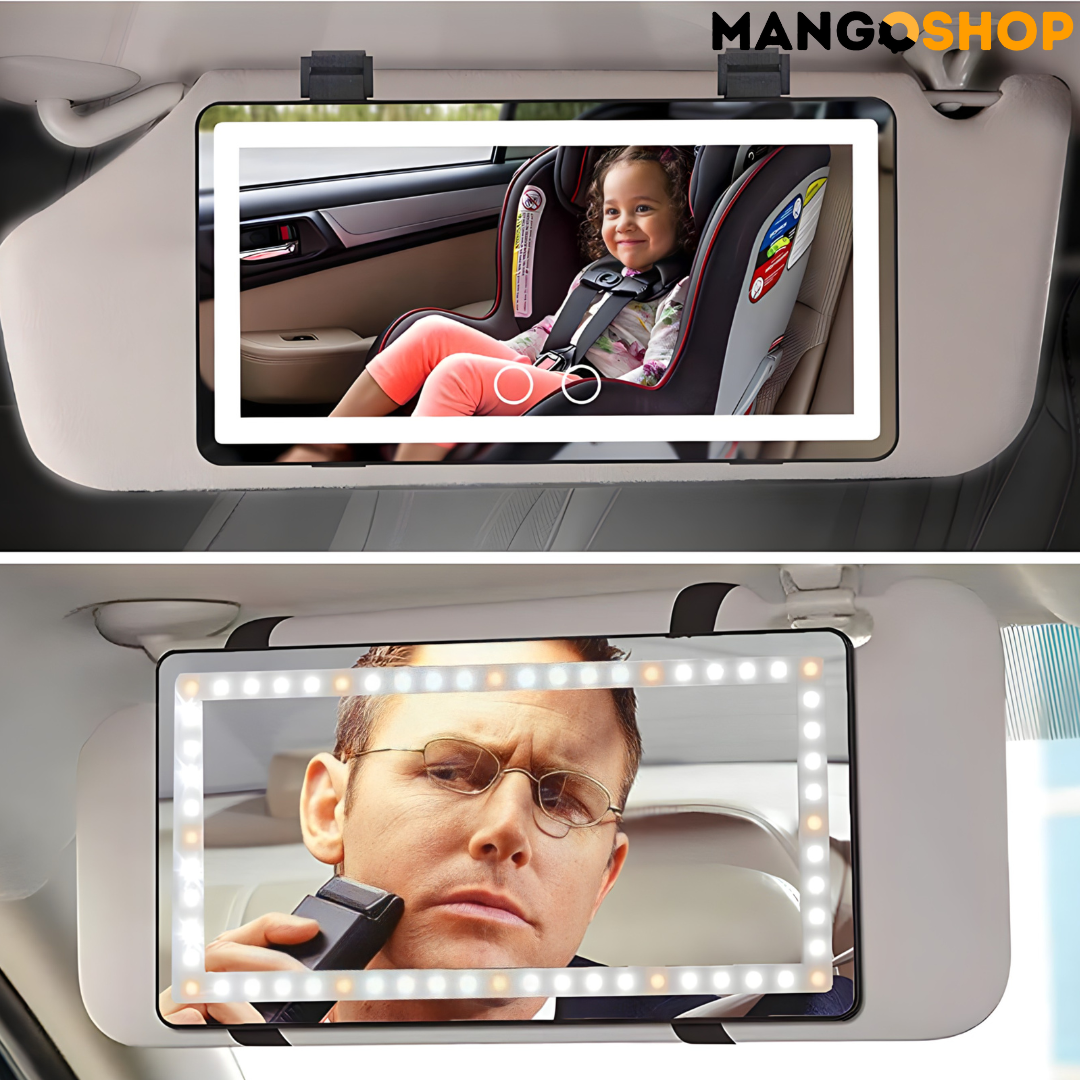 LED ogledalo za sminkanje u autu - rs-mangoshop.com