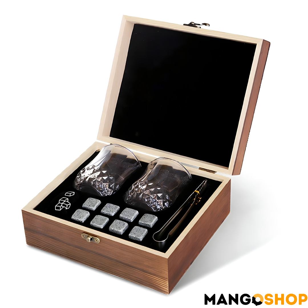 Luksuzni viski set u drvenoj kutiji - rs-mangoshop.com