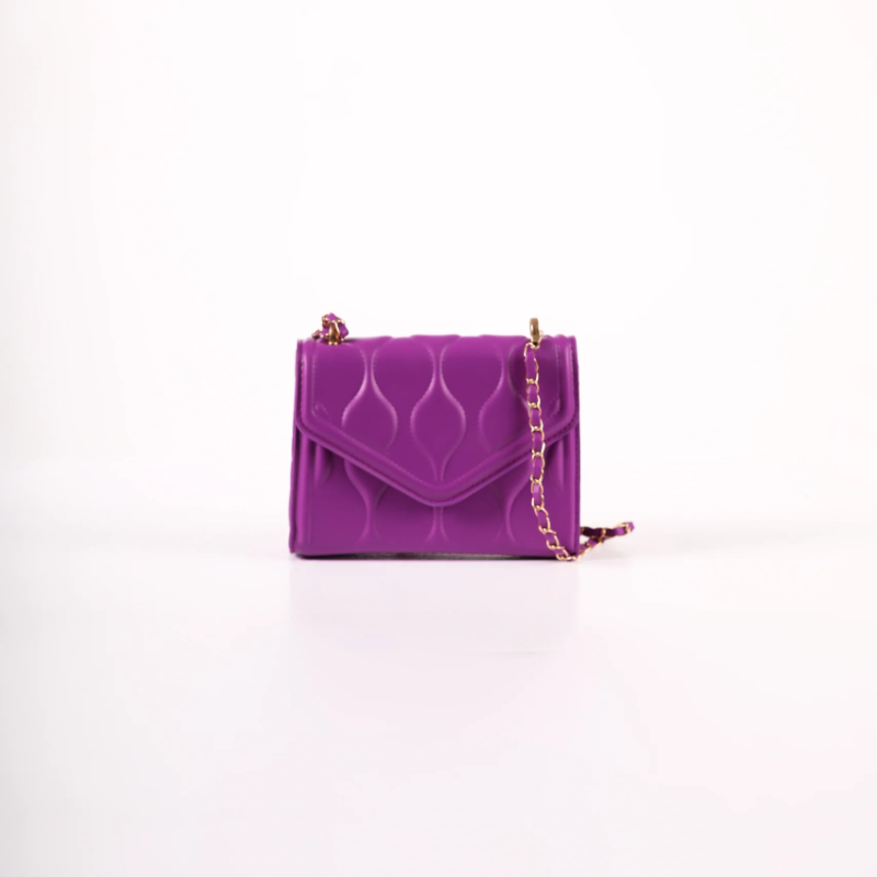 Purple kockasta torbica KA024 - rs-mangoshop.com