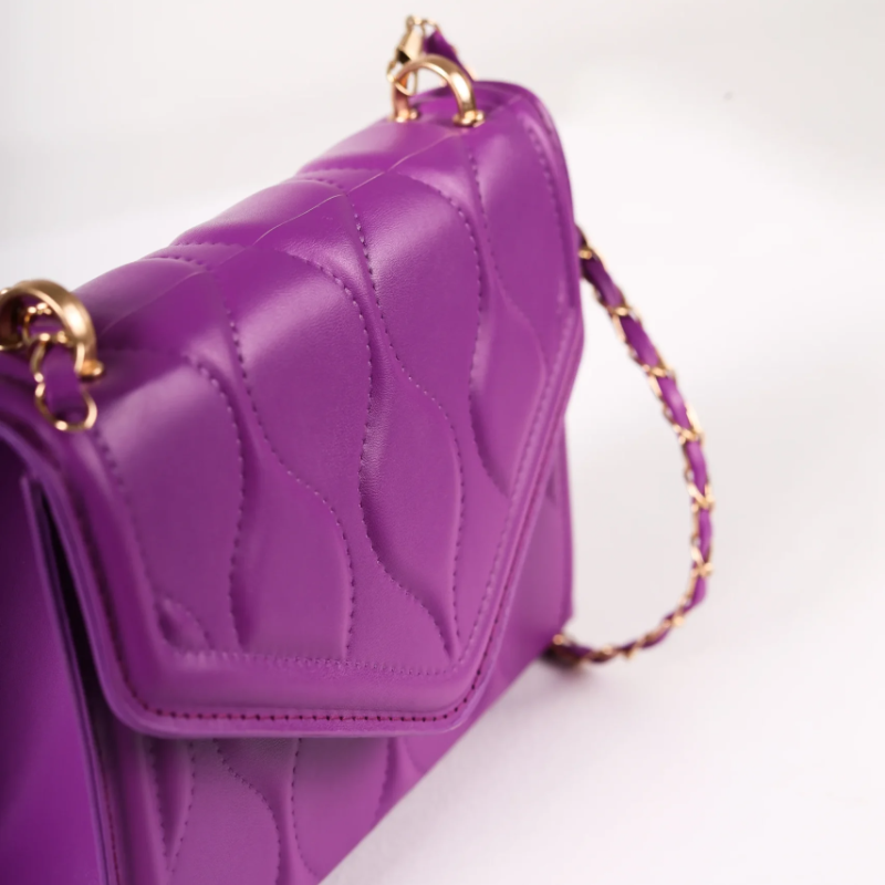Purple kockasta torbica KA024 - rs-mangoshop.com