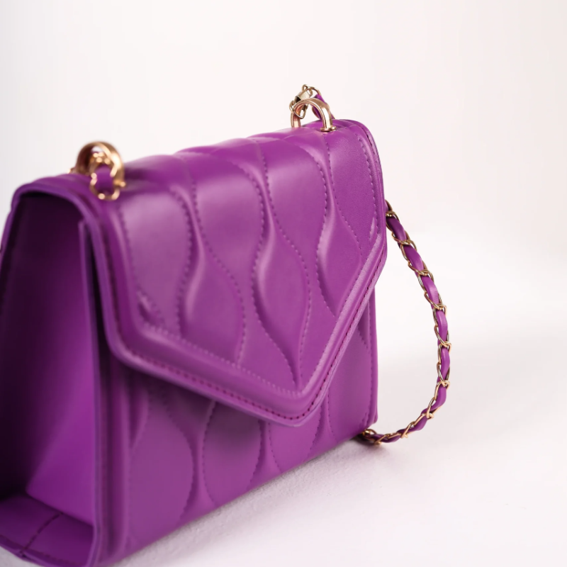 Purple kockasta torbica KA024 - rs-mangoshop.com