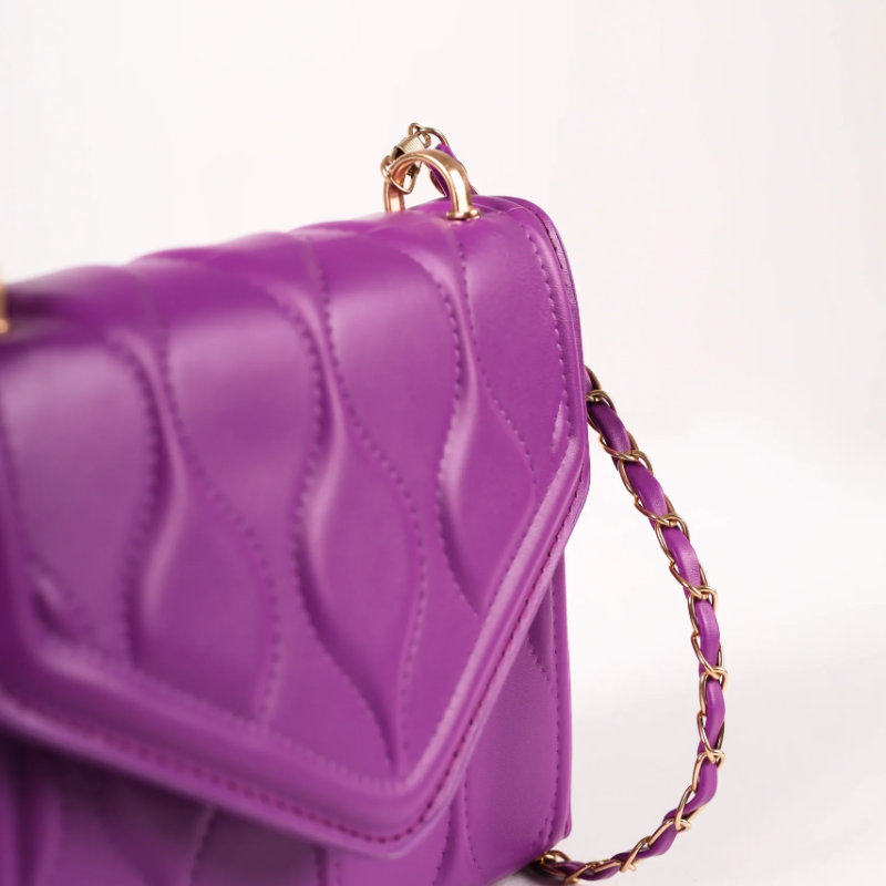 Purple kockasta torbica KA024 - rs-mangoshop.com