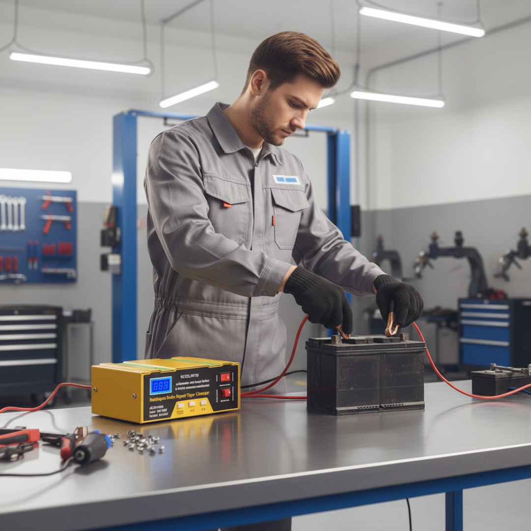 Automatski punjač akumulatora 12–24V