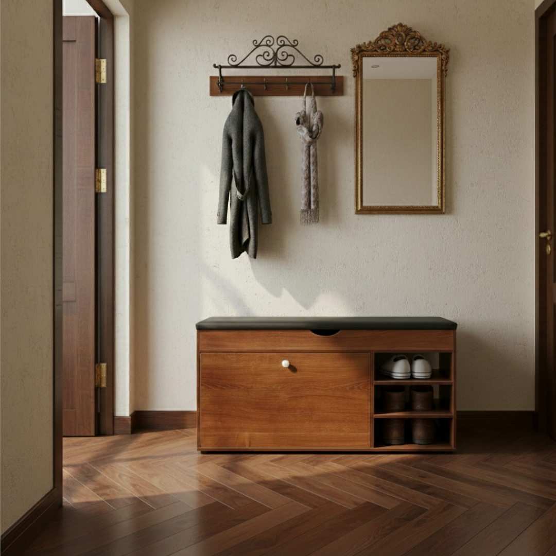 Cipelarnik sa tapaciranim sedištem