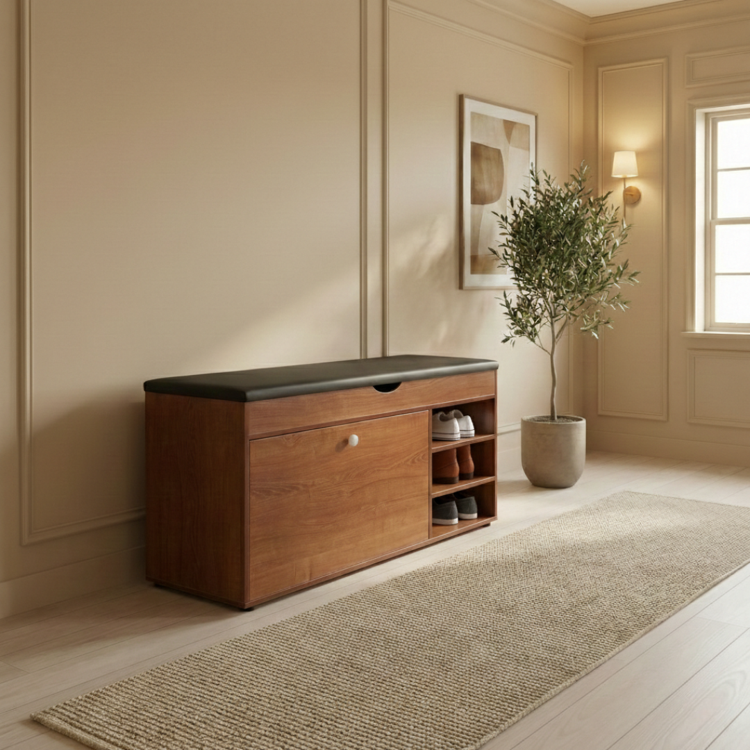 Cipelarnik sa tapaciranim sedištem