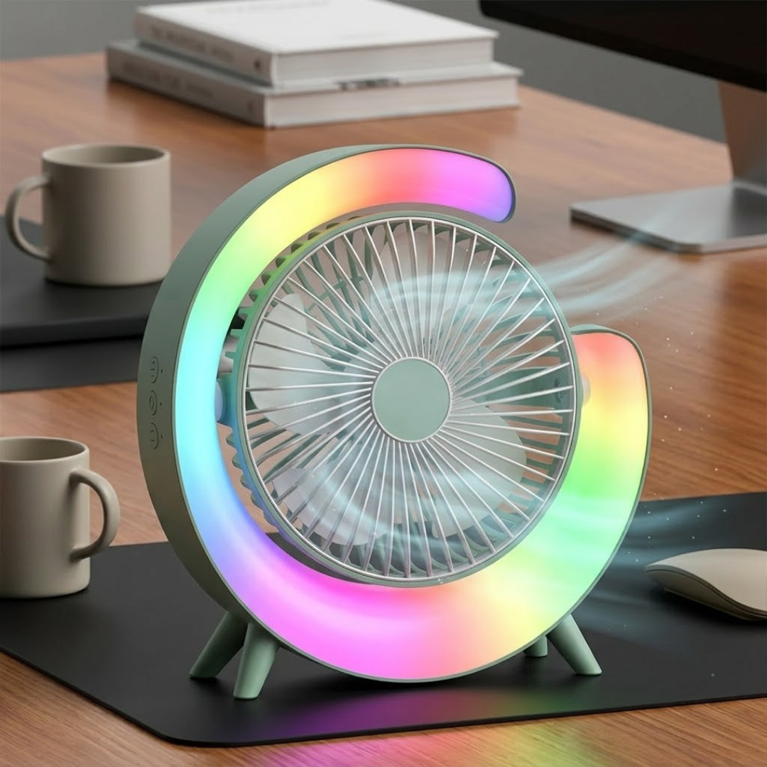 Stoni ventilator sa 3 brzine i LED svetlom
