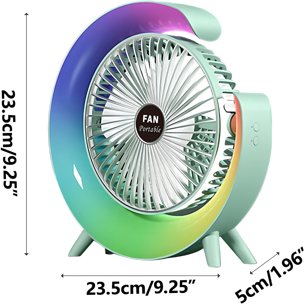 Stoni Ventilator Sa 3 Brzine i Svetlom